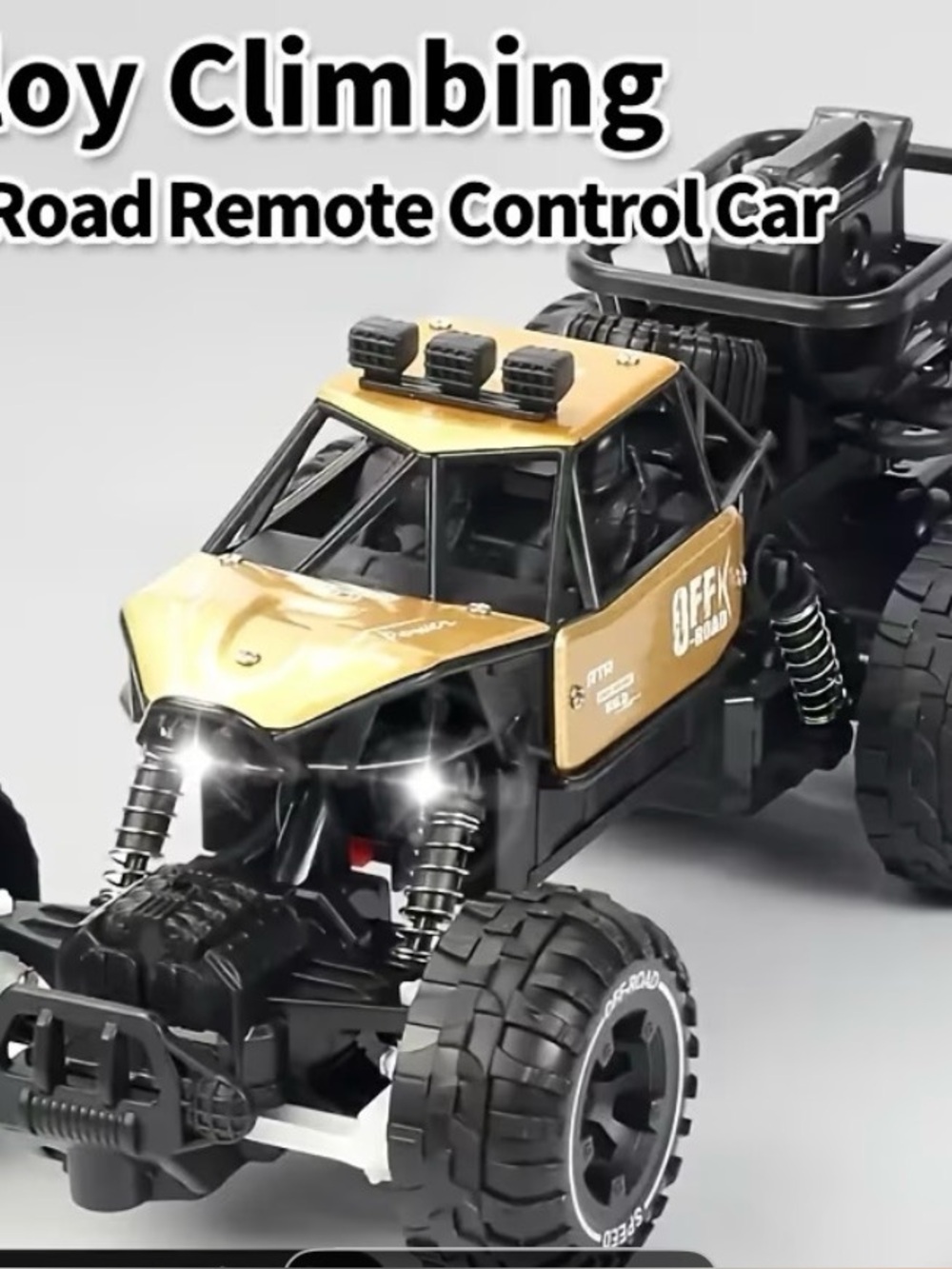 Off-Road Climber Six Wheel RC Truck - Gray/Black